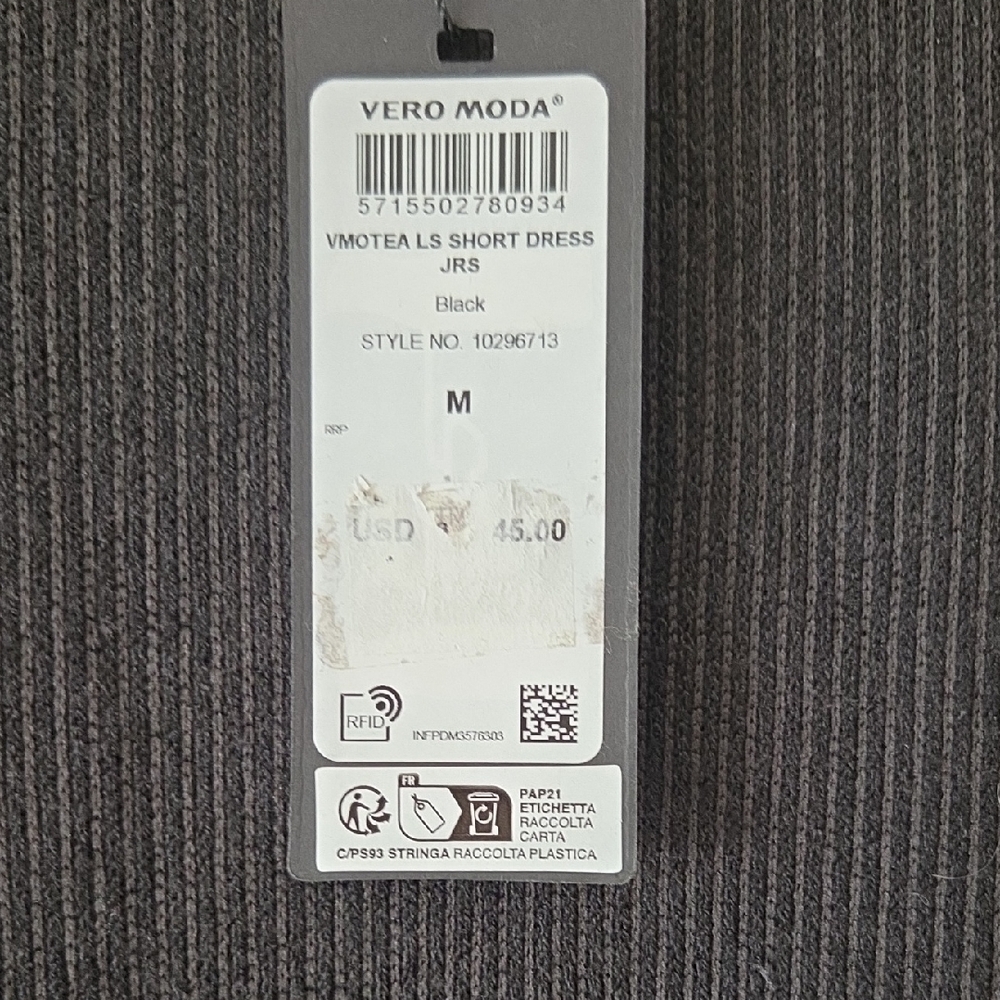 Vero Moda Black Balloon Long Sleeve Dress - Picture 4 of 5